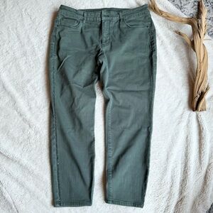 White House Black Market Army Green Skinny Jeans